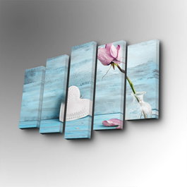 Wallity Cuadro Decorativo en Lienzo 5 Piezas Multicolor 5PUC-102